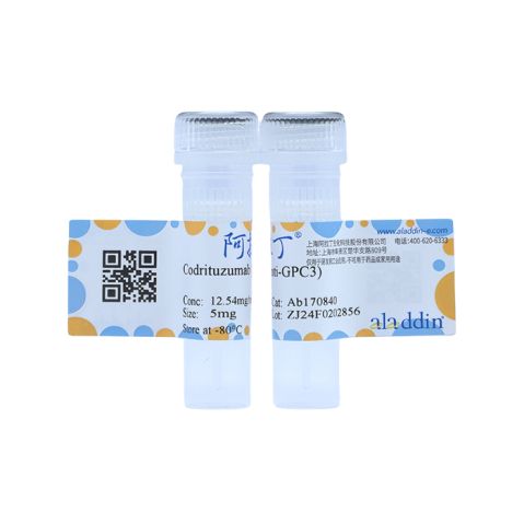 aladdin 阿拉丁 Ab170840 Codrituzumab (anti-GPC3) 1365267-33-9 Purity>95% (SDS-PAGE&SEC); Endotoxin Level<1.0EU/mg; Human IgG1; CHO; ELISA, FACS, Functional assay, Animal Model; Unconjugated