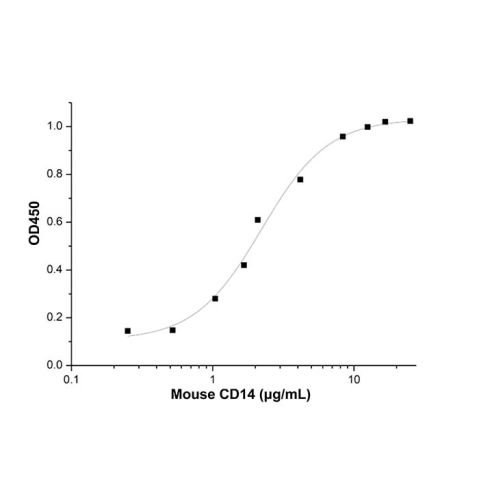 aladdin 阿拉丁 rp153710 Recombinant Mouse CD14 Protein Animal Free, >95%(SDS-PAGE), Active, 293F, Fc&His, 18-345aa