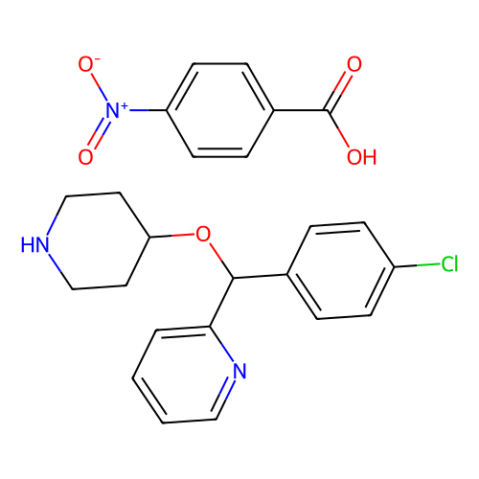 aladdin 阿拉丁 C305088 4-[(4-氯苯基)-2-吡啶基甲氧基]哌啶对硝基苯甲酸盐 161558-45-8 99%