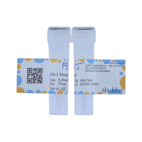 aladdin 阿拉丁 Ab176419 sFlt-1 Mouse mAb mAb(2A6-4); Mouse anti Human sFlt-1 Antibody; Detection or Capture Antibody, ELISA, CLIA, LF, GICA, FIA; Unconjugated