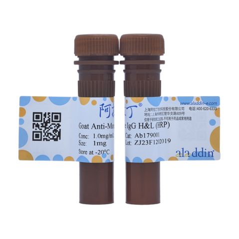 aladdin 阿拉丁 Ab179001 Goat Anti-Mouse IgG H&L (HRP) Secondary Antibody; Goat Anti-Mouse IgG H&L (HRP); WB, ELISA, IHC
