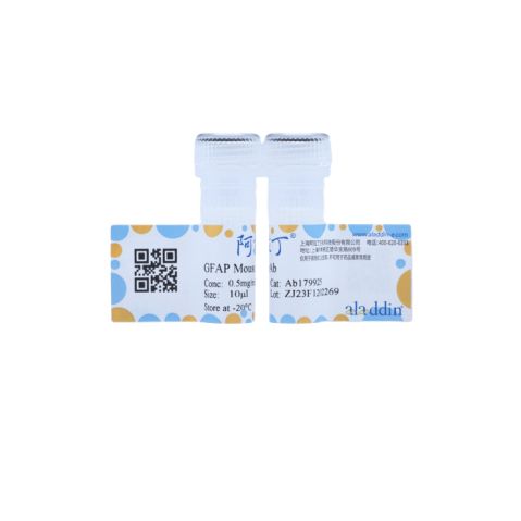 aladdin 阿拉丁 Ab179925 GFAP Mouse mAb mAb(EF02/4C5); Mouse anti human GFAP Antibody; WB, ELISA; Unconjugated