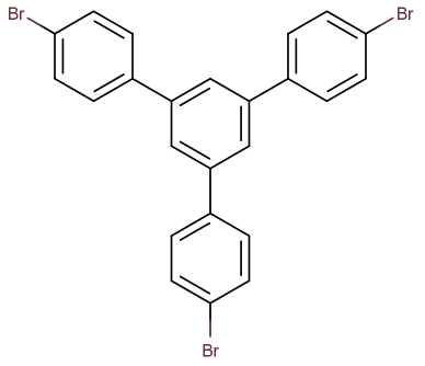 1,3,5-三(4-溴苯基)苯;外观:类白色粉末;可提供大数量定制，按需分装！