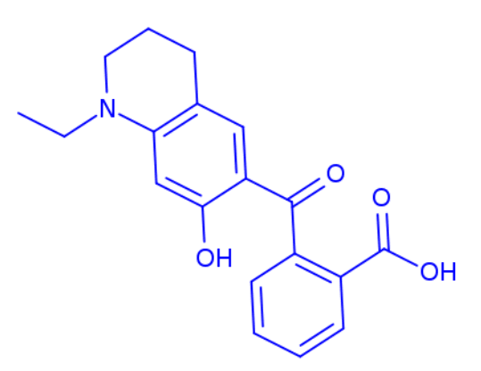 2-(1-ethyl-7-hydroxy-1,2,3,4-tetrahydroquinoline-6-carbonyl)benzoic acid 2220198-41-2