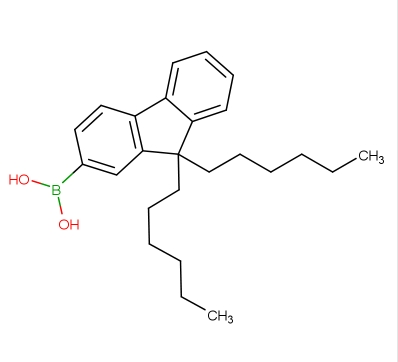 9,9-二己基芴-2-硼酸；371193-08-7；9,9-Dihexyl-9H-fluoren-2-boronic acid