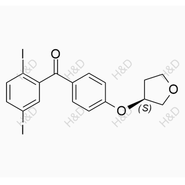 H&D-(S) -(2,5-二碘苯基)(4-(四氢呋喃-3-基)氧基(苯基)甲酮