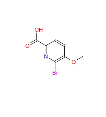 54232-43-8；6-溴-5-甲氧基-2-羧酸吡啶；6-Bromo-5-methoxypicolinic acid