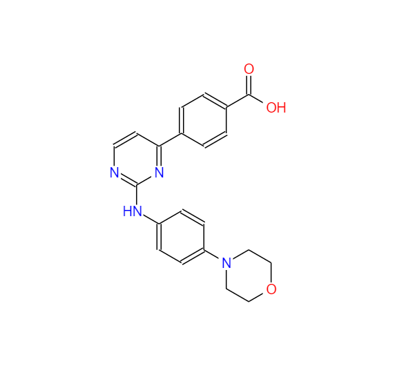 4-(2-(4-吗啉苯基氨基)嘧啶-4-基)苯甲酸 945749-71-3