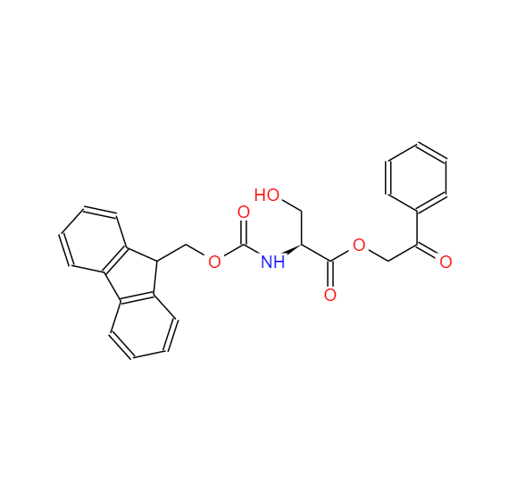 N-(9-芴甲氧羰基)-L-丝氨酸苯甲酰甲酯 125760-26-1