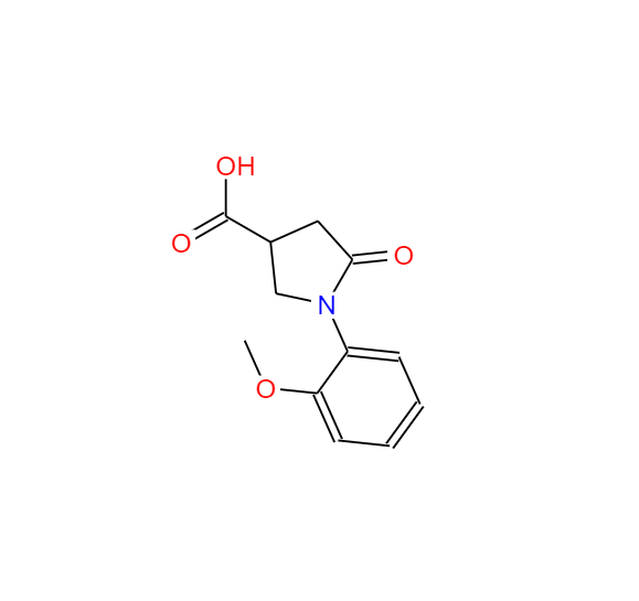 1-(2-甲氧苯基)-5-氧代吡咯烷-3-羧酸 39629-90-8