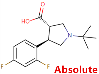 (3S,4R)-1-叔丁基-4-(2,4-二氟苯基)吡咯烷-3-羧酸