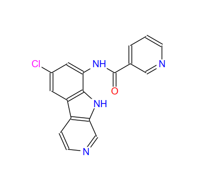 431898-65-6；N-(6-CHLORO-9H-PYRIDO[3,4-B]INDOL-8-YL)-3-PYRIDINECARBOXAMIDE DIHYDROCHLORIDE；