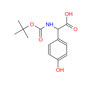 53249-34-6;N-Boc-DL-4-羟基苯甘氨酸;N-Boc-4-Hydroxyphenyl-DL-glycine