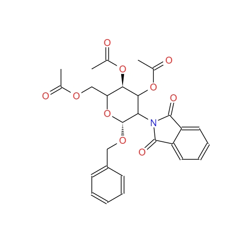 苄基3,4,6-三-O-乙酰基-2-脱氧-2-邻苯二甲酰亚氨基-Β-D-吡喃葡萄糖苷 80035-31-0