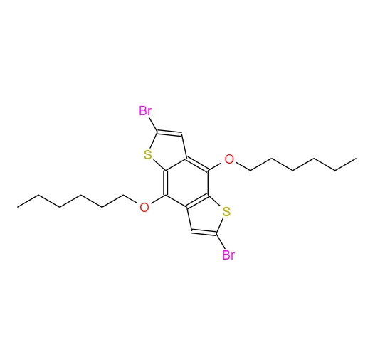 2,6-二溴-4,8-双(己氧基)-苯并[1,2-B:4,5-B']二噻吩 359017-65-5