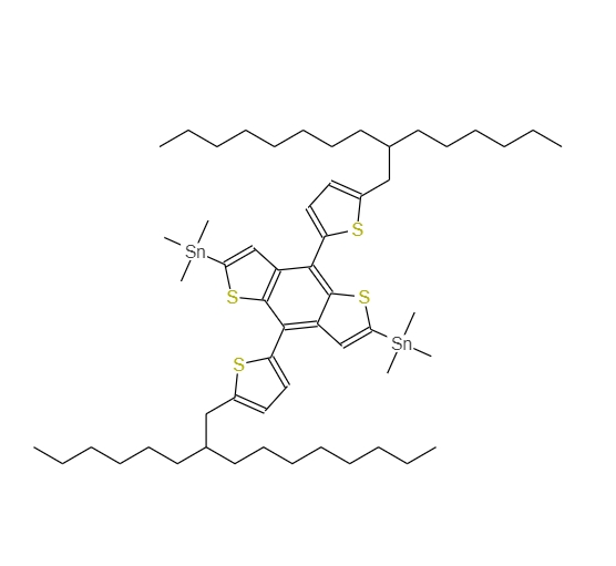 IN1414, (4,8-双(5-(2-己基癸基)噻吩基)苯基[1,2-B:4,5-B']二噻吩基)双三甲基锡 1373834-87-7