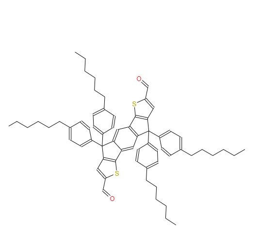 4,4,9,9-四(4-己基苯基)-4,9-二氢-S-茚并[1,2-B:5,6-B']二噻吩-2,7-二醛 1884694-93-2