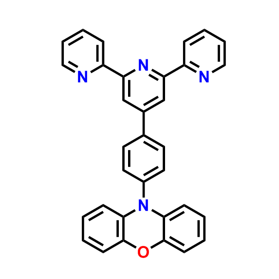 10-(4-([2,2':6',2''-terpyridin]-4'-yl)phenyl)-10H-phenoxazine