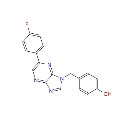 827602-55-1；Phenol, 4-[[6-(4-fluorophenyl)-1H-imidazo[4,5-b]pyrazin-1-yl]methyl]-
