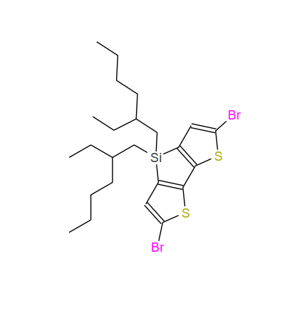 1089687-05-7；2,6-二溴-4,4-双(2-乙基己基)-4H-硅杂环戊二烯并[3,2-B:4,5-B']二噻吩