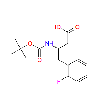 218608-99-2；BOC-(S)-3-氨基-4-(2-氟苯基)-丁酸；BOC-(S)-3-AMINO-4-(2-FLUORO-PHENYL)-BUTYRIC ACID