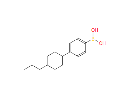 156837-90-0；4-反式-丙基环己基苯硼酸；P-(4-PROPYLCYCLOHEXYL)PHENYLBORONIC ACID
