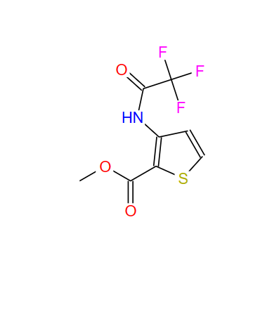 79128-68-0;3-(N-三氟乙酰氨基)噻吩-2-羧酸甲酯;3-(2,2,2-trifluoro-acetylaMino)-thiophene-2-carboxylicacidMethylester