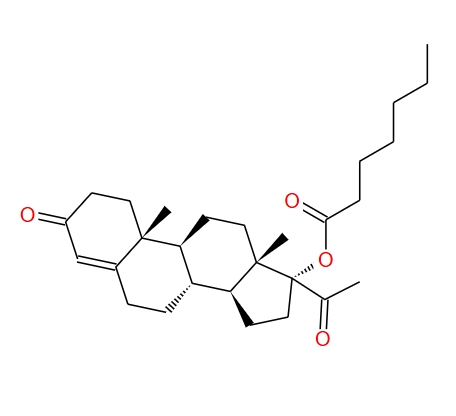 17 -α-羟基黄体酮庚酸盐 4596-16-1