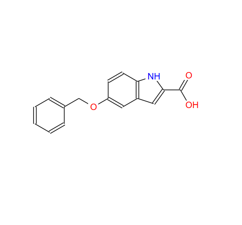5-苯甲氧基吲哚-2-羧酸 6640-09-1