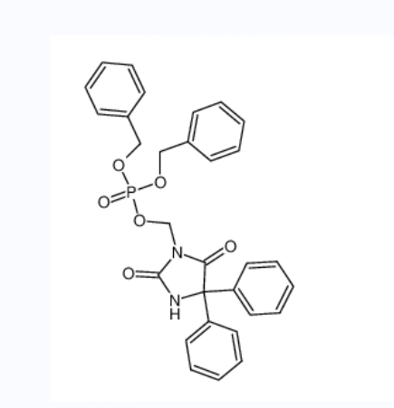phosphoric acid dibenzyl ester 2,5-dioxo-4,4-diphenylimidazolidin-1-ylmethyl ester