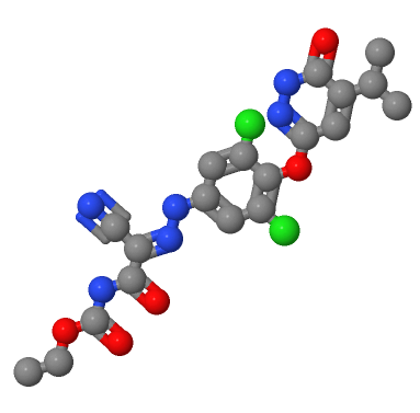 (Z)-乙基 (2-氰基-2-(2-(3,5-二氯-4-((5-异丙基-6-氧亚基-1,6-二氢哒嗪-3-基)氧代)苯基)亚肼基)乙酰基)氨基甲酯 920509-33-7