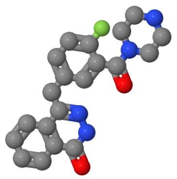 1-[5-[(3,4-二氢-4-氧代-1-酞嗪基)甲基]-2-氟苯甲酰基]哌嗪；763111-47-3