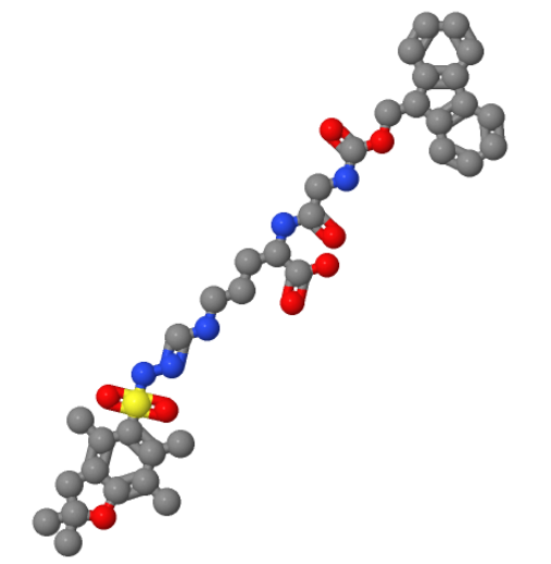 L-Ornithine, N-[(9H-fluoren-9-ylmethoxy)carbonyl]glycyl-N5-[[[(2,3-dihydro-2,2,4,6,7-pentamethyl-5-benzofuranyl)sulfonyl]amino]iminomethyl]- 1048377-78-1