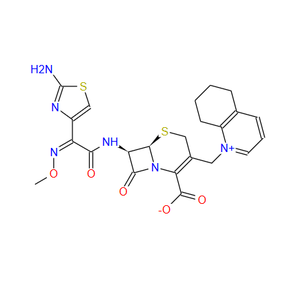 7-[(Z)-2-(2-氨基-4-噻唑基)-2-(甲氧基亚氨基)乙酰胺基]-8-氧代-5-硫杂-1-氮杂双环[4.2.0]辛-2-烯-2-甲酸-3-甲基-(5,6,7,8-四氢喹啉鎓)内盐 84957-30-2