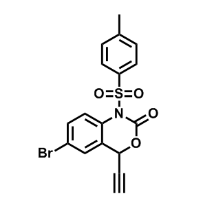6-溴-4-乙炔基-1-甲苯磺酰基-1,4-二氢2H-苯并[d][1,3]噁嗪-2-酮