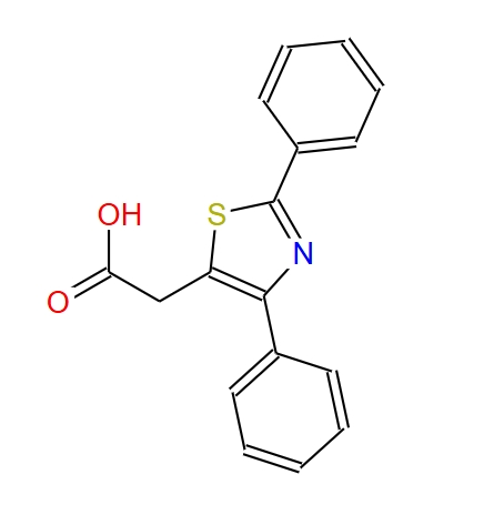 2-(2,4-二苯基噻唑-5-基)乙酸 21256-15-5