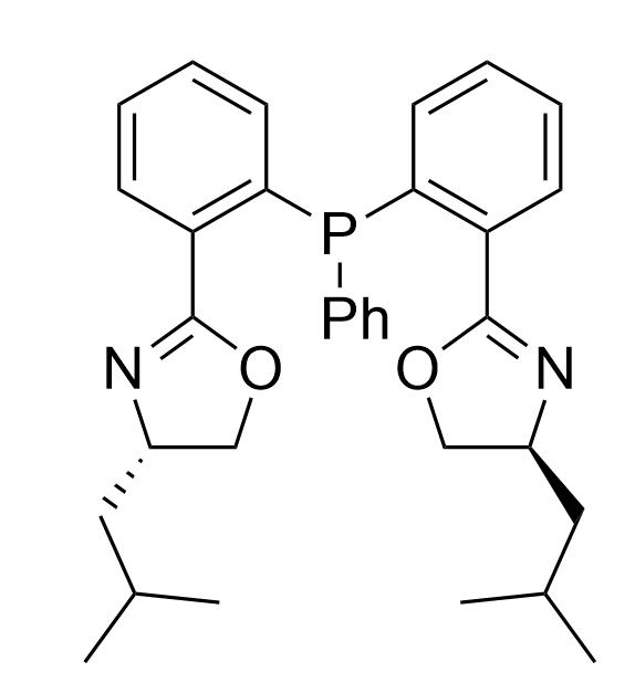 (4R,4'R)-2,2'-((苯基膦二基)双(2,1-亚苯基))双(4-异丁基-4,5-二氢恶唑）
