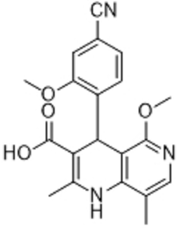 非奈利酮杂质6;4-(4-氰基-2-甲氧基苯基)-5-甲氧基-2,8-二甲基-1,4-二氢-1,6-萘啶-3-羧酸