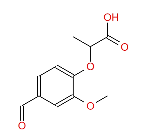 2-(4-甲酰基-2-甲氧基苯氧基)丙酸 51264-79-0