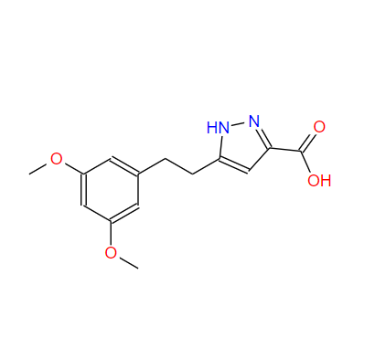 5-(3,5-二甲氧基苯乙基)-1H-吡唑-3-羧酸 1627826-38-3
