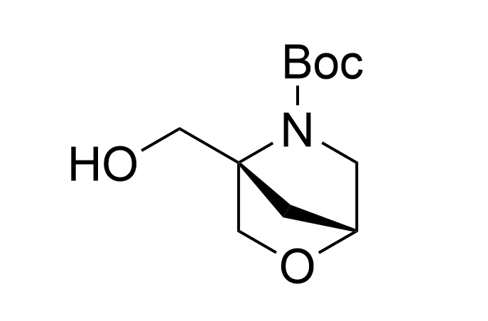 2643374-05-2，(1R,4S)-4-(hydroxymethyl)-2-oxa-5-azabicyclo[2.2.1]heptane-5-carboxylic acid tert-butyl ester