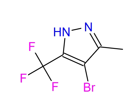 4-溴-3-甲基-5-(三氟甲基)-1H-吡唑 60061-68-9
