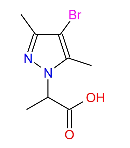 2-(4-溴-3,5-二甲基-1H-吡唑-1-基)丙酸 60061-73-6