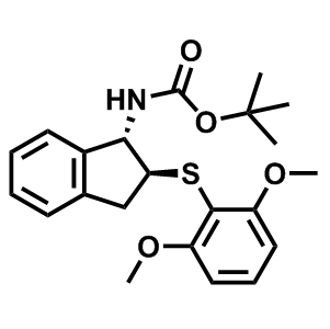 ((1S,2S)-2-((2,6-二甲氧基苯基)硫代)-2,3-二氢-1H-茚-1-基)氨基甲酸叔丁酯
