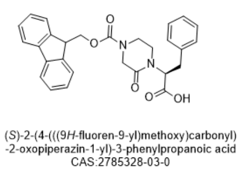 (S)-2-(4-(((9H-fluoren-9-yl)methoxy)carbonyl)-2-oxopiperazin-1-yl)-3-phenylpropanoic acid