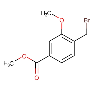 3-甲氧基-4-溴甲基苯甲酸甲酯  70264-94-7  Methyl 3-methoxy-4-bromomethylbenzoate