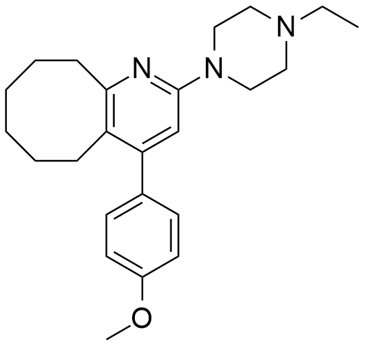 布南色林杂质F；2-(4-乙基-1-哌嗪基)-4-(4-甲氧基苯基)-5，6，7，8，9，10-六氢环辛烷并[b]吡啶