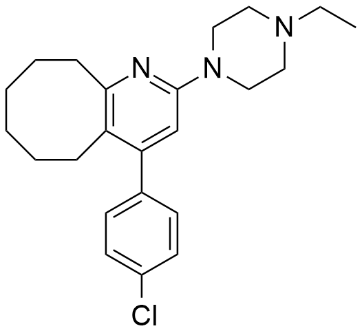布南色林杂质I；2-(4-乙基-1-哌嗪基)-4-(4-氯苯基)-5，6，7，8，9，10-六氢环辛烷并[b]吡啶