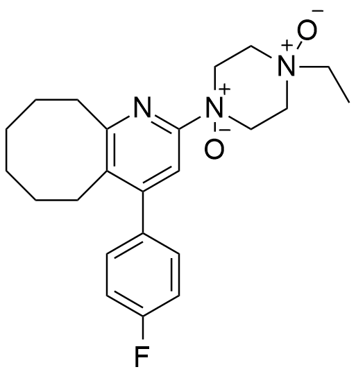 布南色林N，N-氧化杂质；1-乙基-4-（4-（4-氟苯基）-5，6，7，8，9，10-六氢环辛烷并[b]吡啶-2-基）哌嗪-1，4-二氧化物