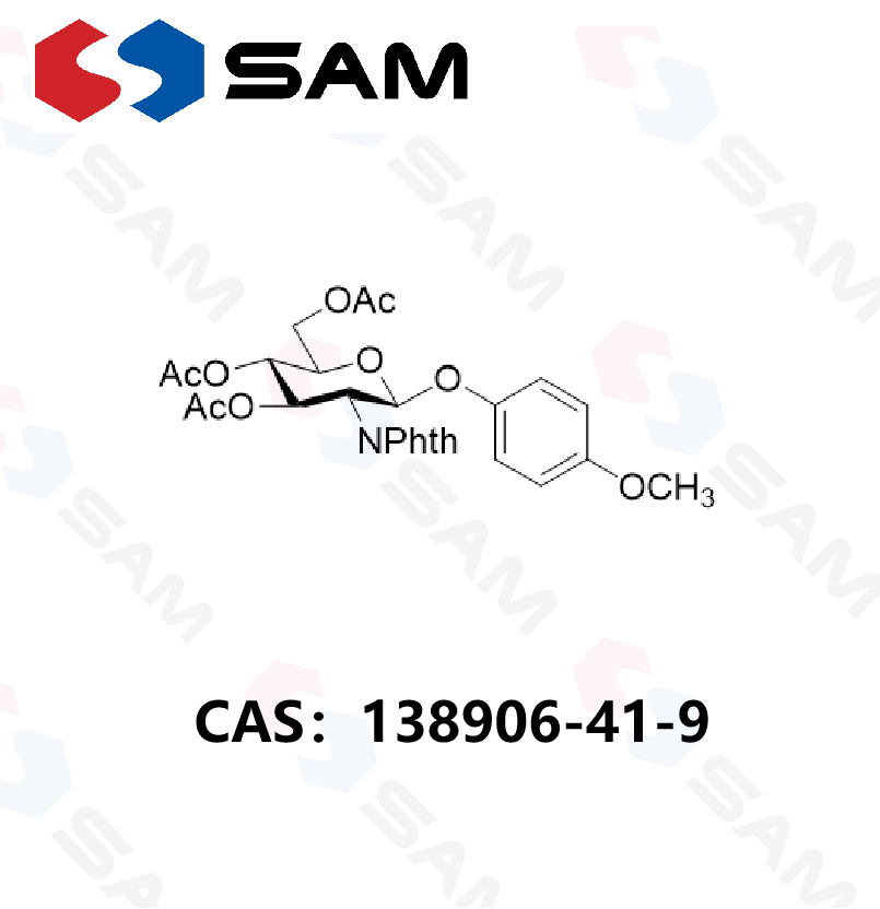 4-甲氧基苯基 3,4,6-三-O-乙酰基-2-脱氧-2-邻苯二甲酰亚氨基-β-D-吡喃葡萄糖苷 138906-41-9